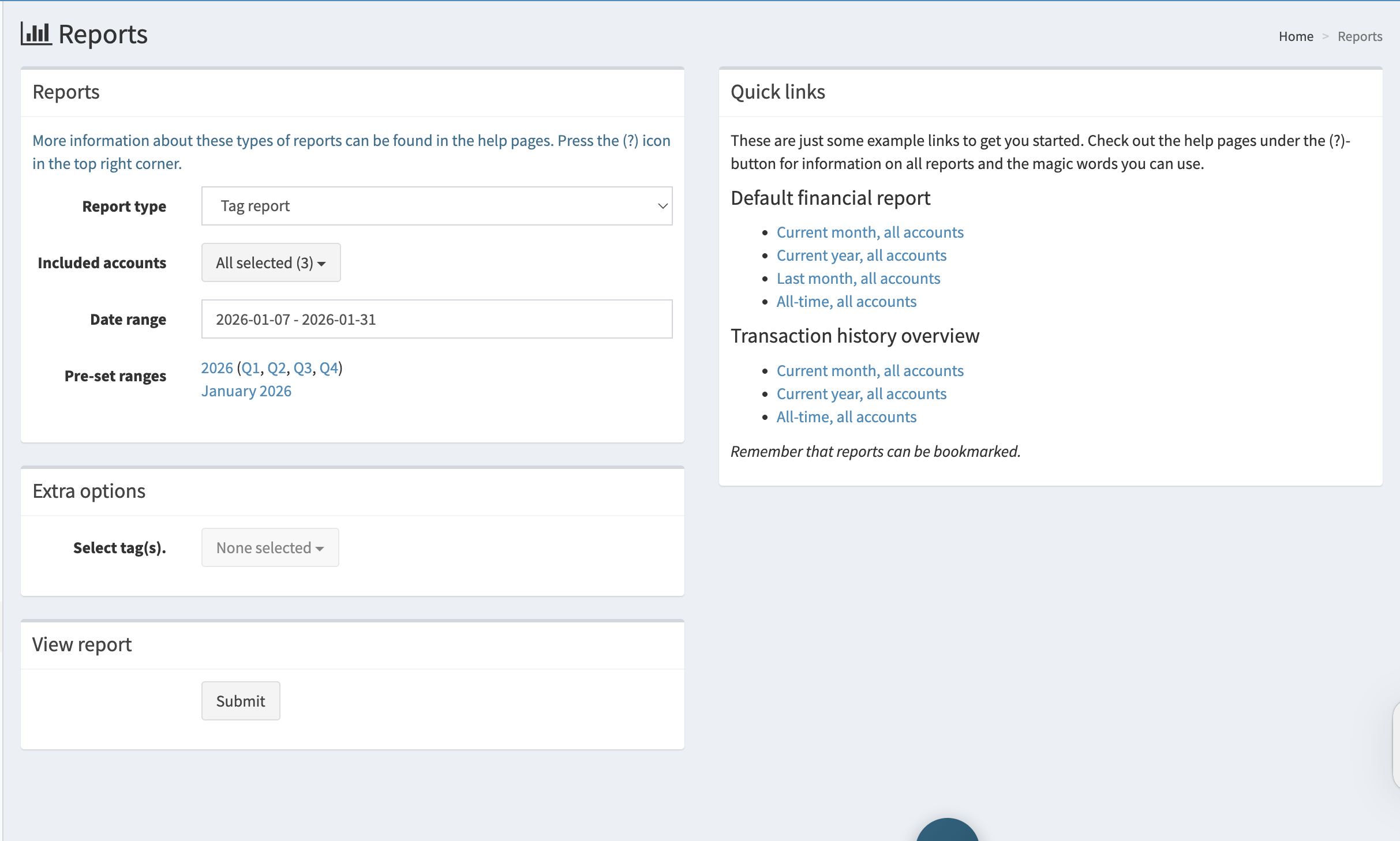 Categories Screenshot